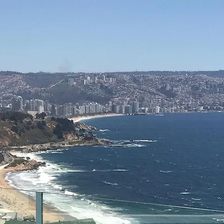 Depto. Estudio Con Vista Al Mar Vina del Mar Exterior foto
